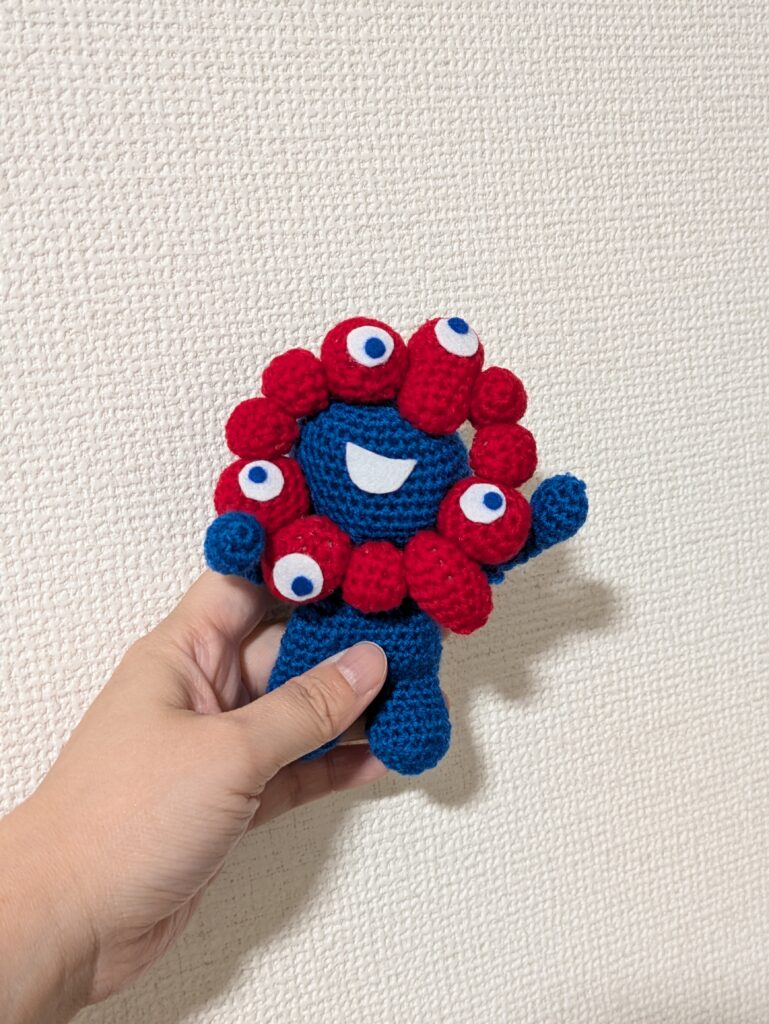 ミャクミャクのあみぐるみ完成