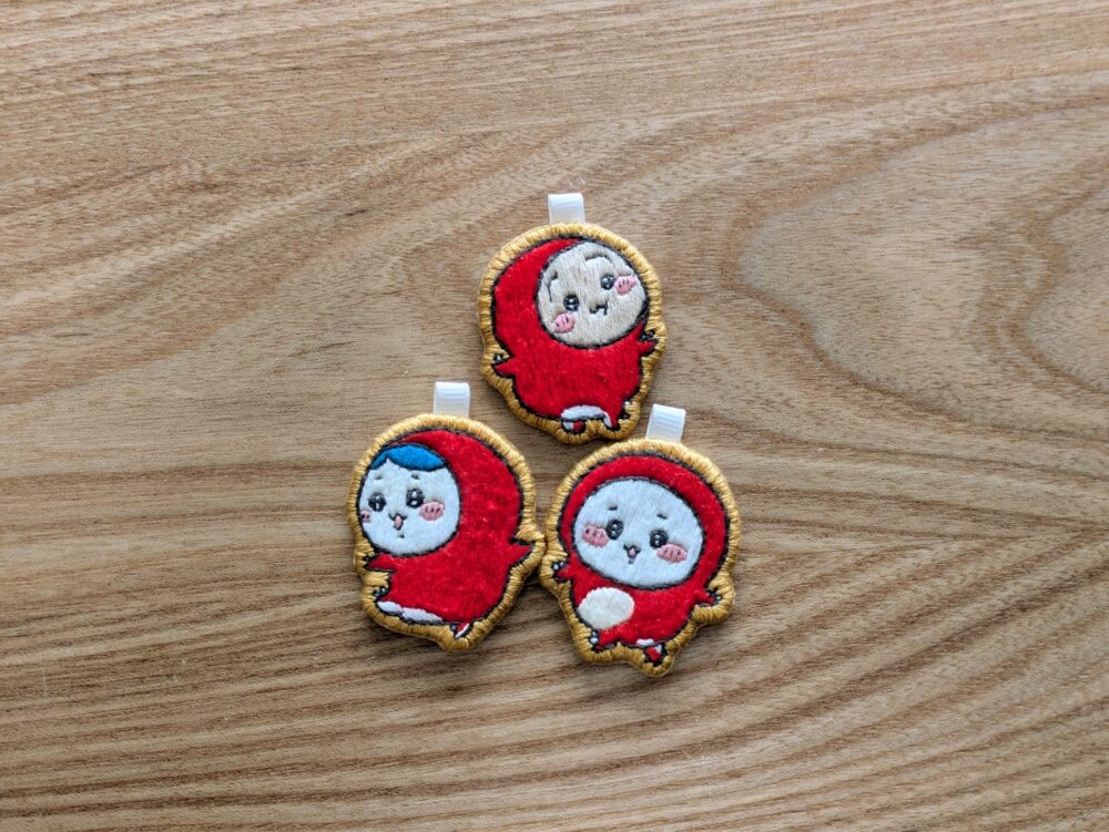 たこぎの刺しゅうチャーム