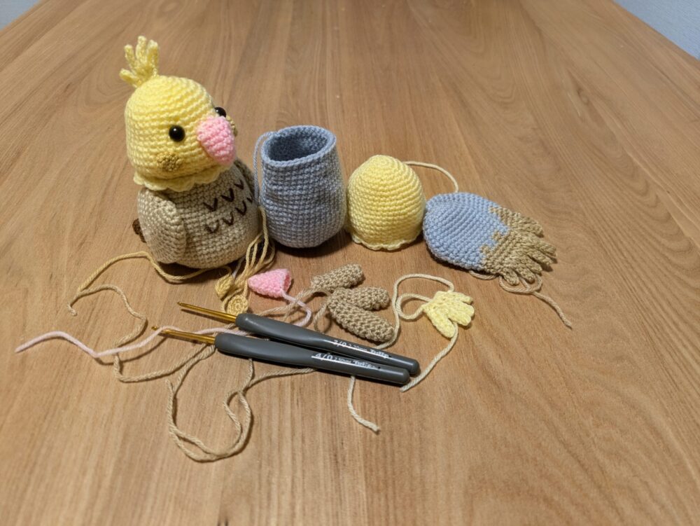オカメインコ作成途中