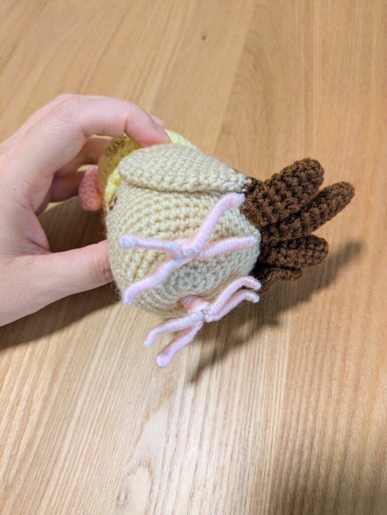 オカメインコ足の部分